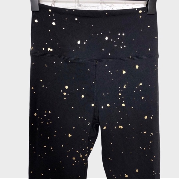 Spiritual Gangster Women’s Foil Print Essential Leggings Black Gold Size XS - Picture 5 of 9